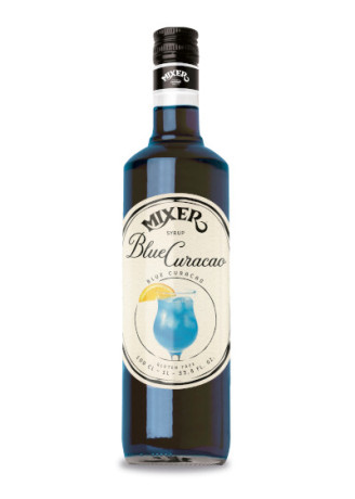 Modrý curacao sirup